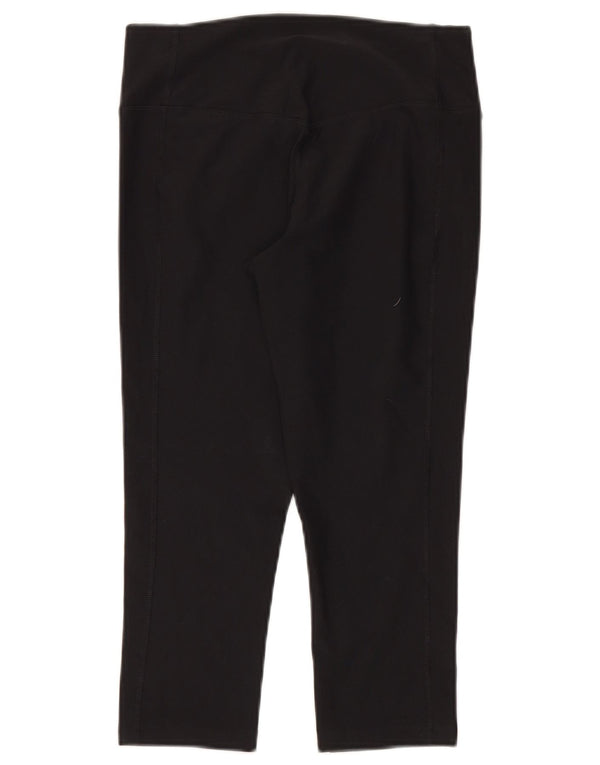 Nike Dame Dri Fit Capri Leggings UK 10 Small Black Polyester