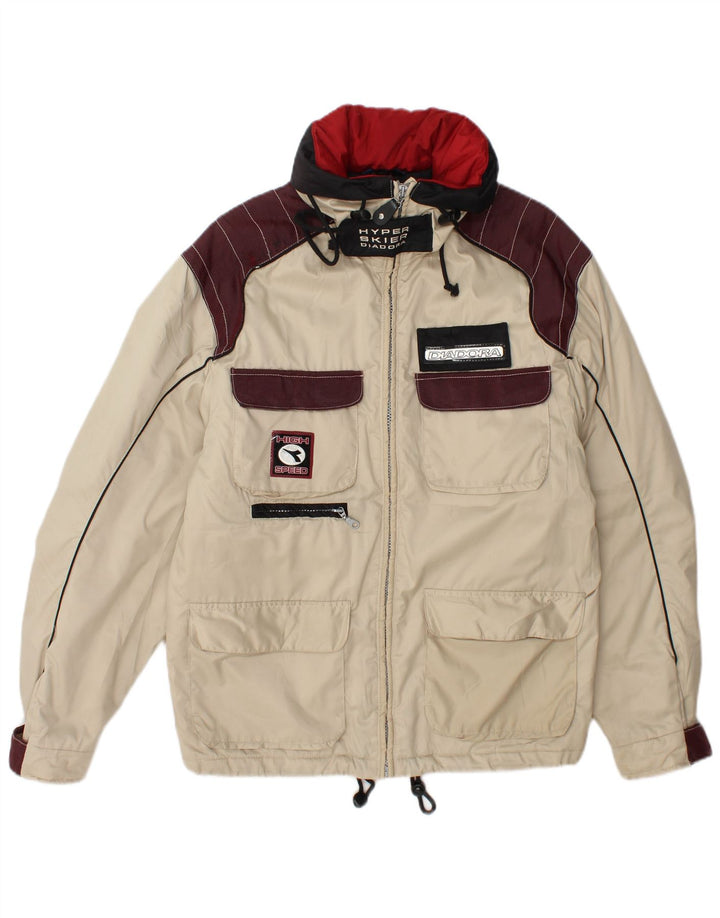 Diadora Herre grafisk skijakke Lille hvid Colourblock Polyester