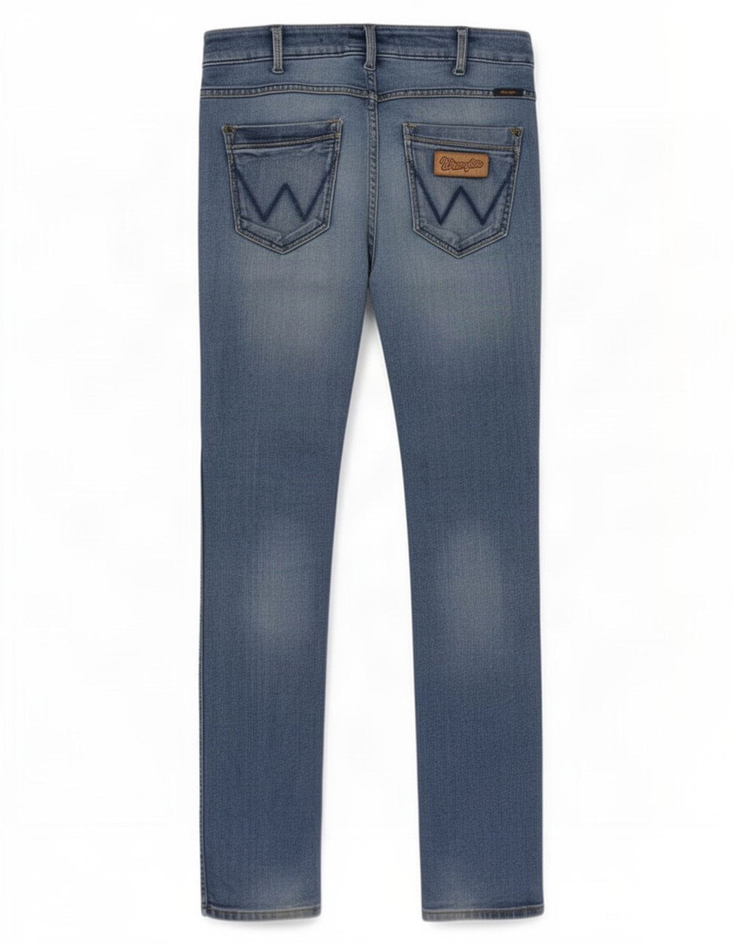 Wrangler Herre Skanders Slim Jeans W32 L34 Blå Bomuld