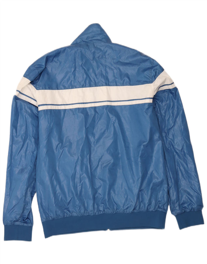 Sergio Tacchini Herre vendbar jakke UK 42 XL Blå Colourblock Polyester