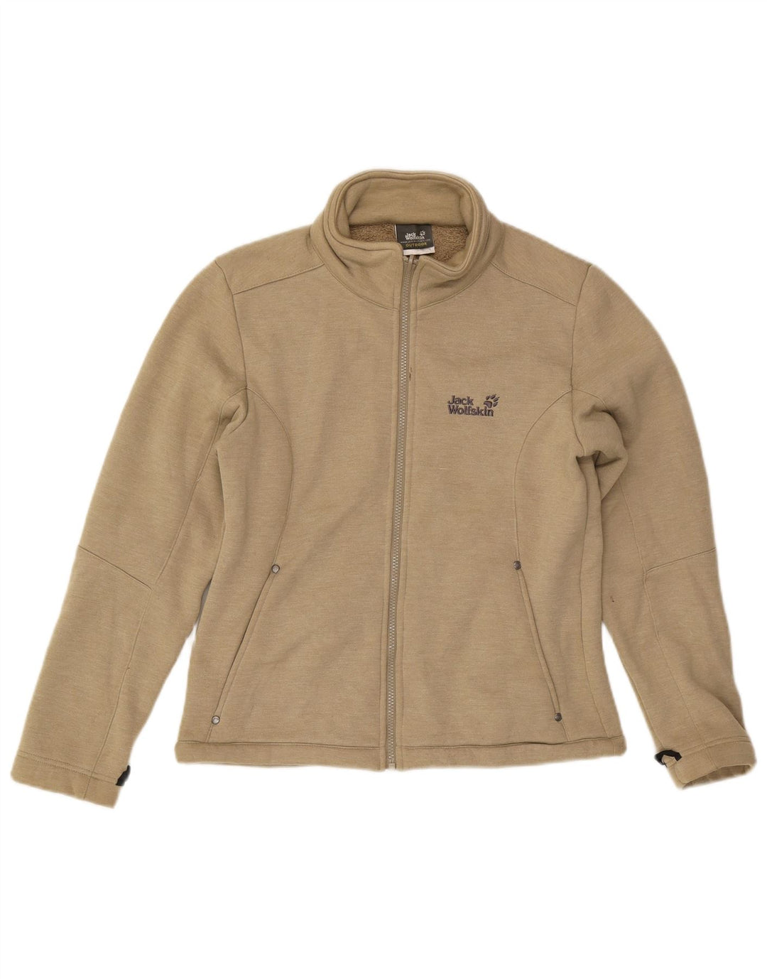 Jack Wolfskin Dame Liner Træningsdragt Topjakke UK 12/14 Medium Beige