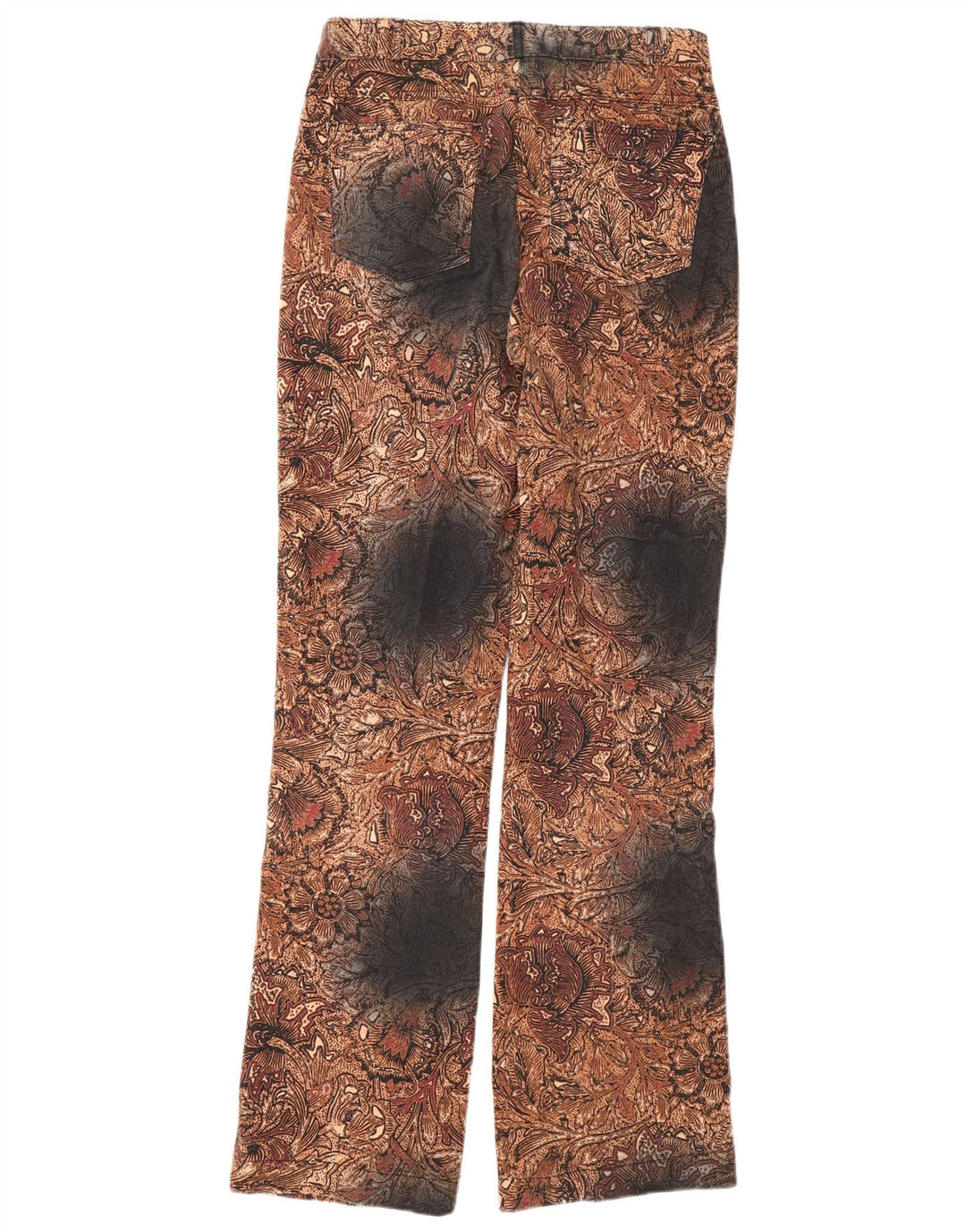 GIANI FEROTI Lige afslappet bukser til kvinder Small W26 L30 Brun Paisley