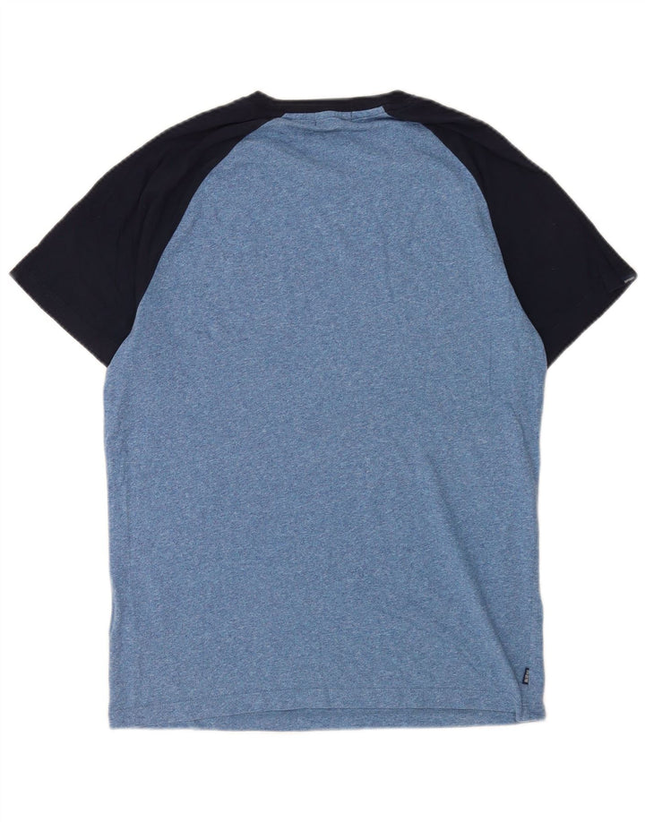 Superdry Herre T-shirt Top Stor Blå Colourblock Bomuld