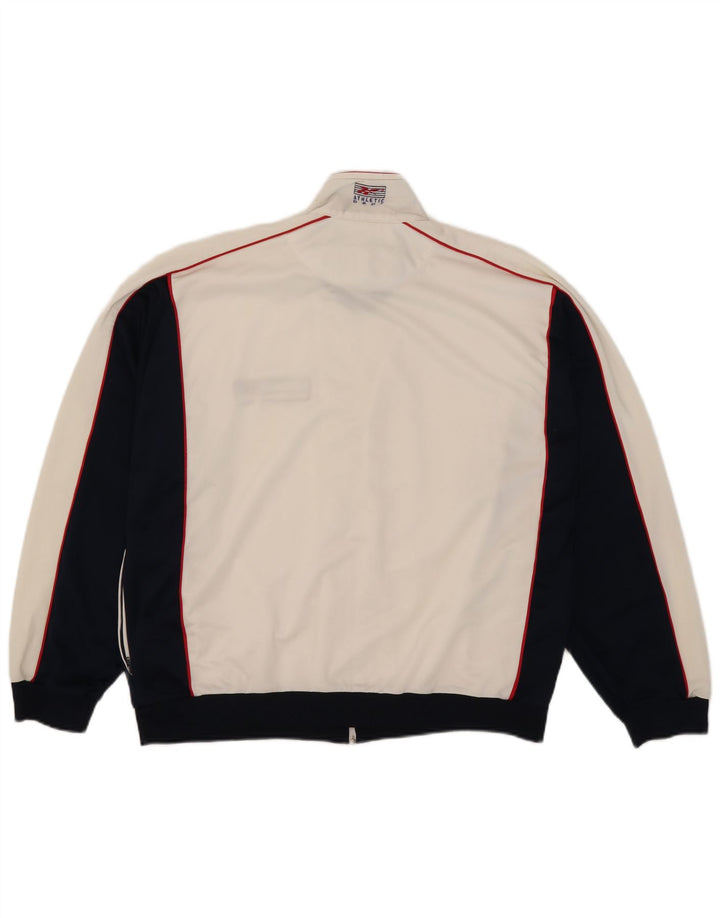 Reebok Træningsdragt til mænd Topjakke Stor hvid Colourblock Polyester