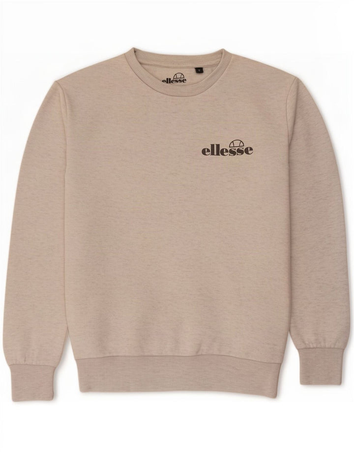 Ellesse Herre Grafisk Sweatshirt Jumper Lille Grå Flecked Polyester