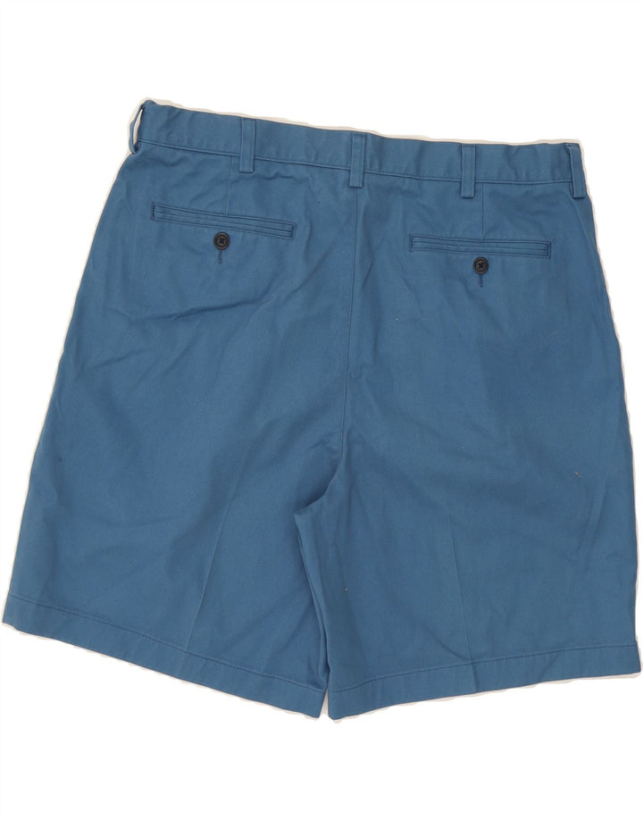 L.L.BEAN Mens Pegged Chino Shorts W36 Large Blue Cotton Vintage L.L.Bean and Second-Hand L.L.Bean from Messina Hembry 
