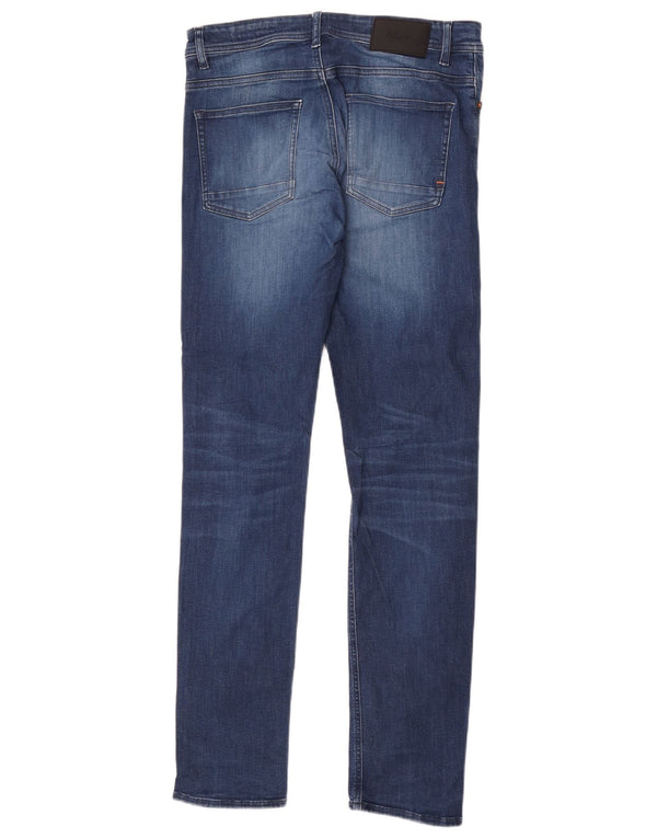 Hugo Boss Dame Delaware Slim Jeans W32 L34 Blå Bomuld
