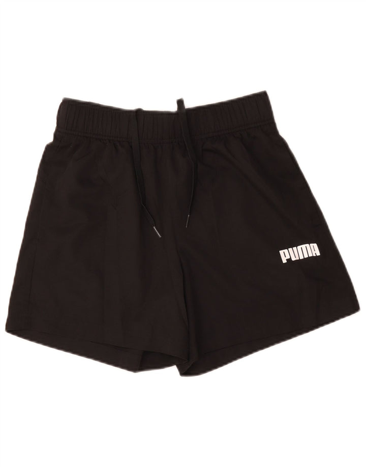 Puma Herre grafiske sportsshorts Små sorte polyester