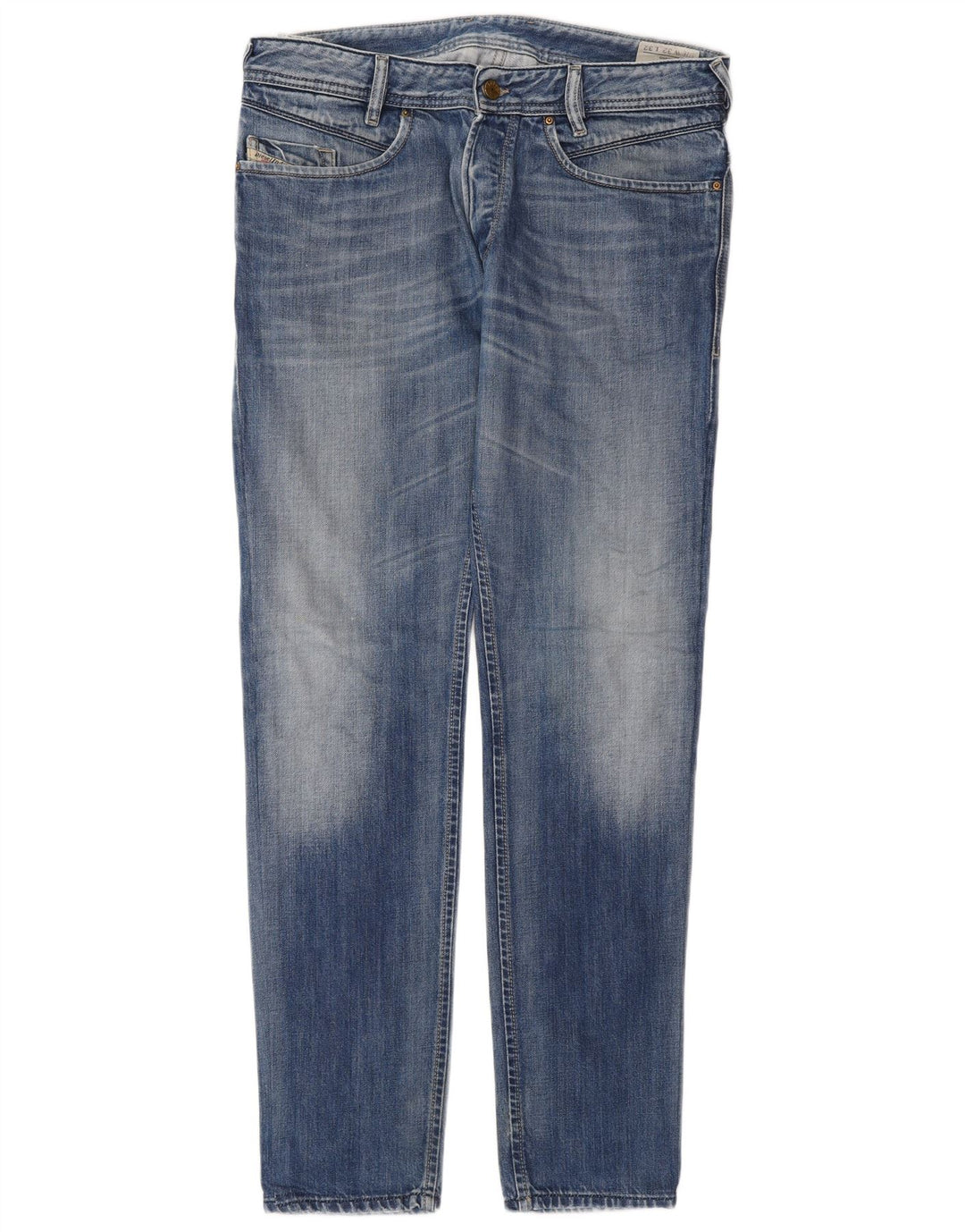 DIESEL Herre Slim Jeans W32 L32 Blå Bomuld