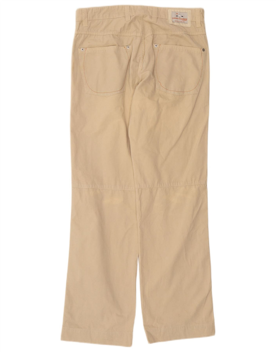 Goose & Gander Herre Lige Casual Bukser IT 48 Medium W32 L32 Beige