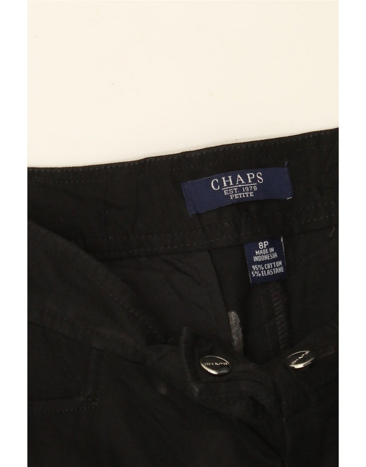 CHAPS Slim Casual Bukser til kvinder US 8 Medium W30 L31 Sort Bomuld