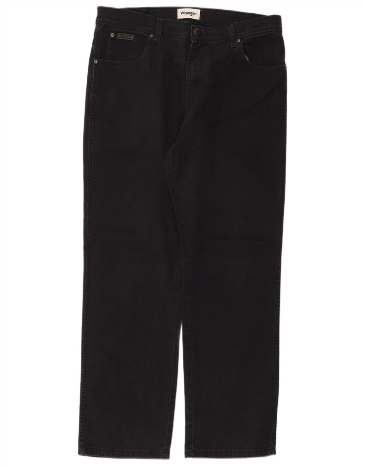 Wrangler Straight Jeans til mænd W34 L30 Sort