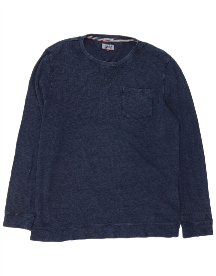 Tommy Hilfiger Herre Sweatshirt Jumper XL Marineblå Bomuld
