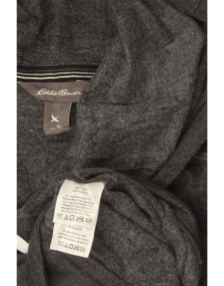 EDDIE BAUER Hættetrøje til mænd XL Grå Bomuld