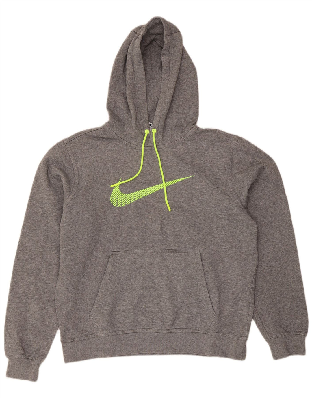 Nike Herre Regular Fit Hoodie Jumper Medium Grey Bomuld