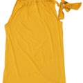 Massimo Dutti Dame Halter Top UK 14 Large Yellow