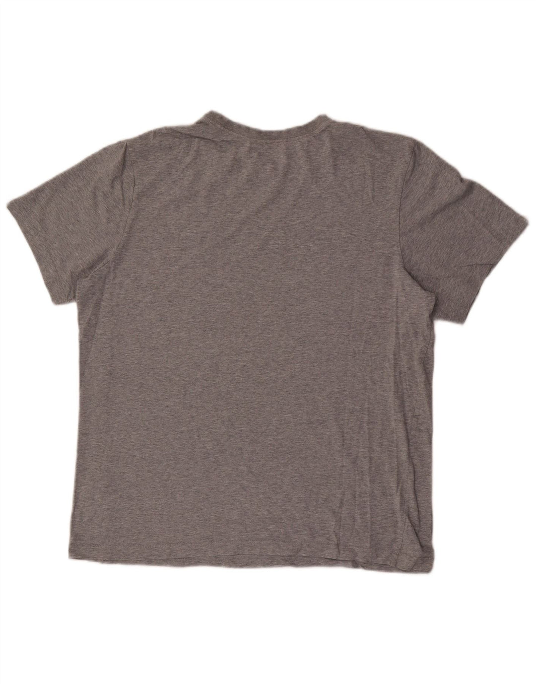 Nike Dame T-Shirt Top UK 16 Stor Grå Bomuld