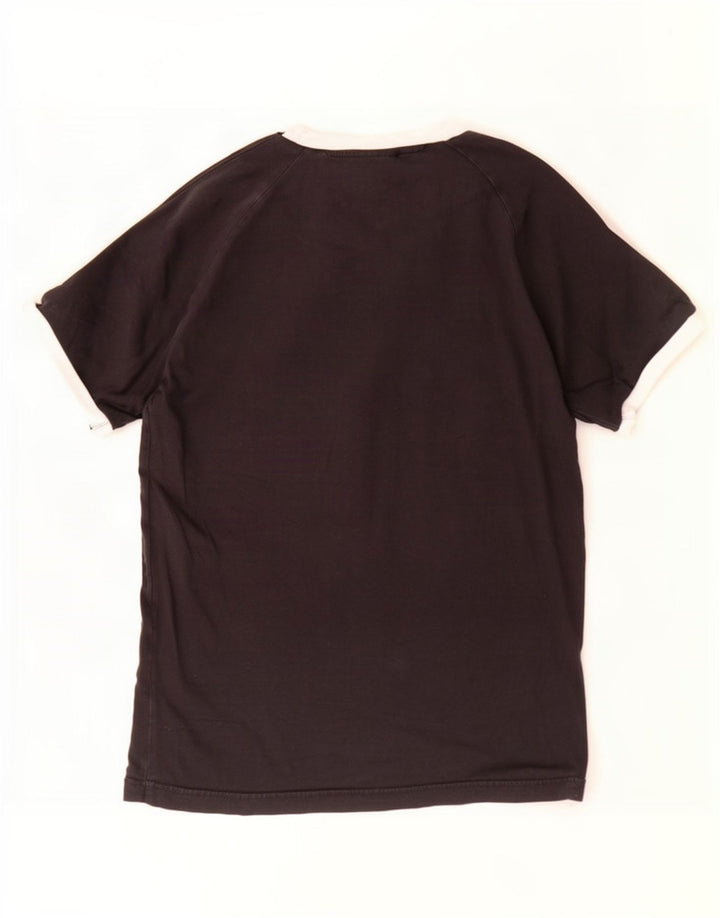 Adidas Herre T-Shirt Top Medium Sort Bomuld