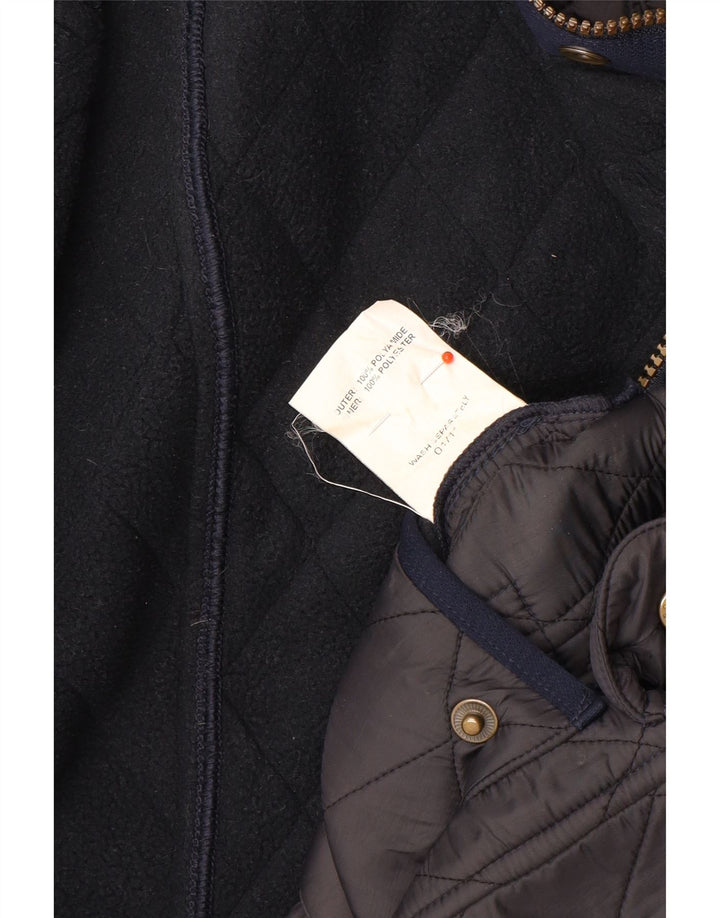 Barbour Quiltet jakke til kvinder UK 12 Mellem marineblå polyamid
