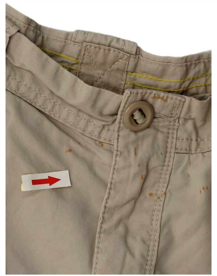 Marks & Spencer Herre Blue Harbor Cargo Shorts W36 Stor Beige Bomuld