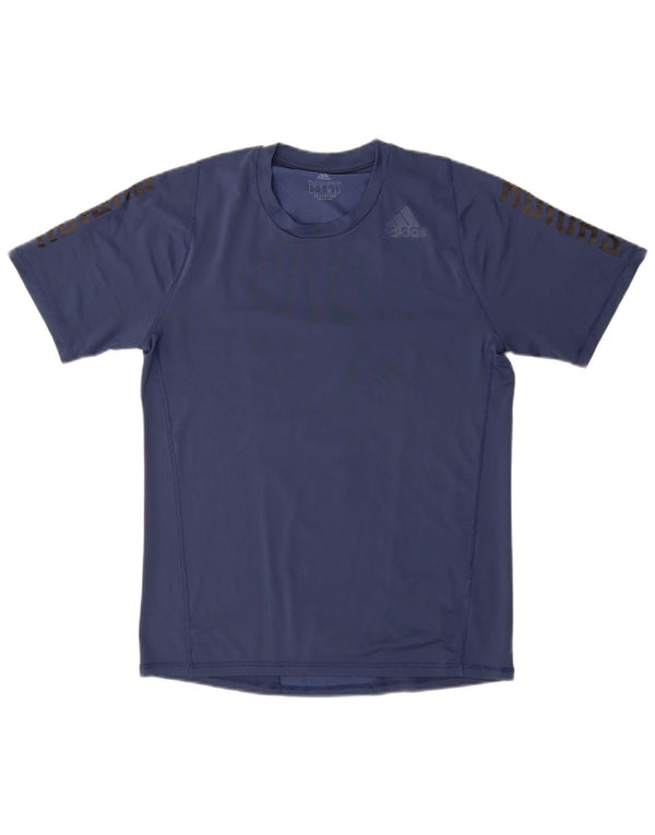 ADIDAS Aeroready Grafisk T-Shirt Top Lille Marineblå