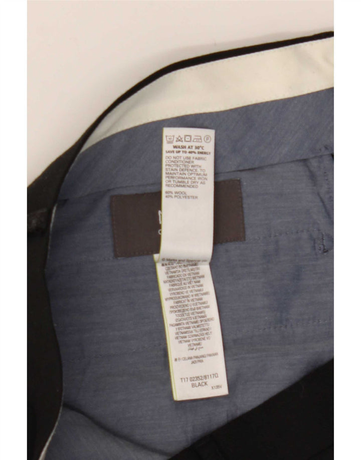 Marks & Spencer Herre Regular Casual Bukser W36 L31 Sort uld