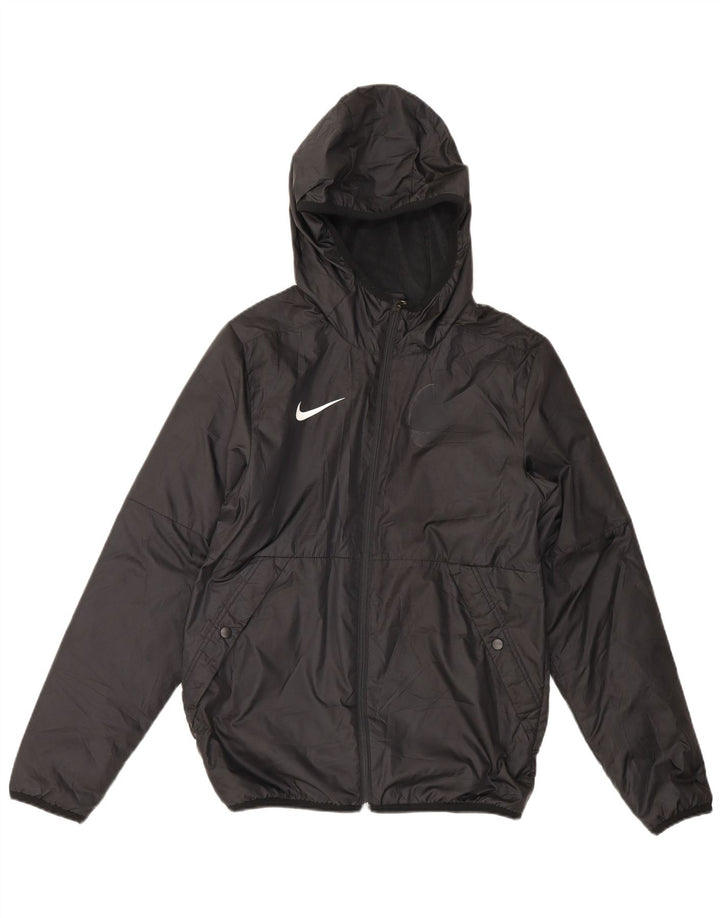 Nike Regnjakke med hætte til mænd UK 36 Small Black