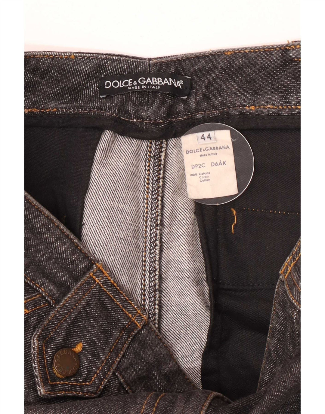 Dolce & Gabbana Dame Flared Jeans IT 44 Medium W32 L33 Grå Bomuld