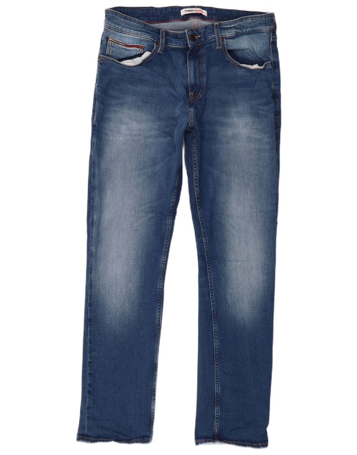 Tommy Hilfiger Herre Ryan Regular Straight Jeans W34 L32 Blå Bomuld