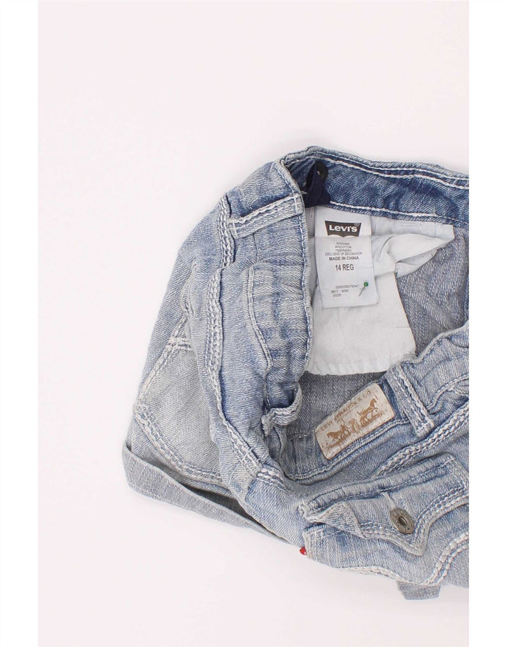 Levi's Girls Denim Shorts 13-14 år W22 Blue Rayon