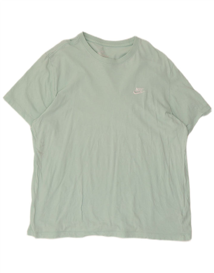 Nike T-shirt top til mænd XL Grøn bomuld