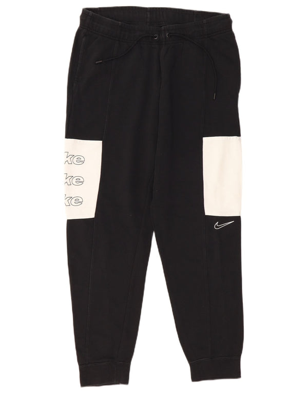 NIKE Grafisk træningsdragt bukser til mænd Joggers Medium Black Colourblock