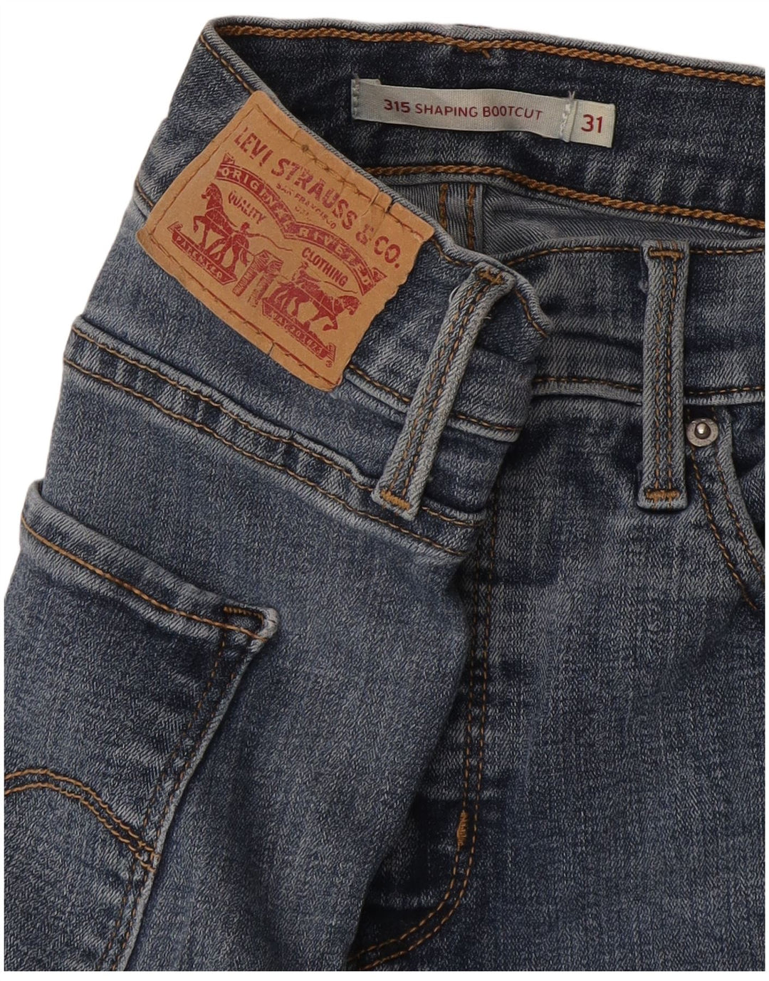 Levi's Dame 315 Shaping Bootcut Jeans W31 L33 Blå