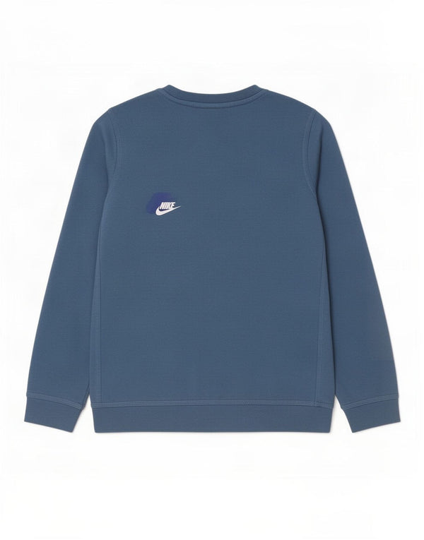 Nike Boys Graphic Sweatshirt Jumper 10-11 år Medium Blue Bomuld