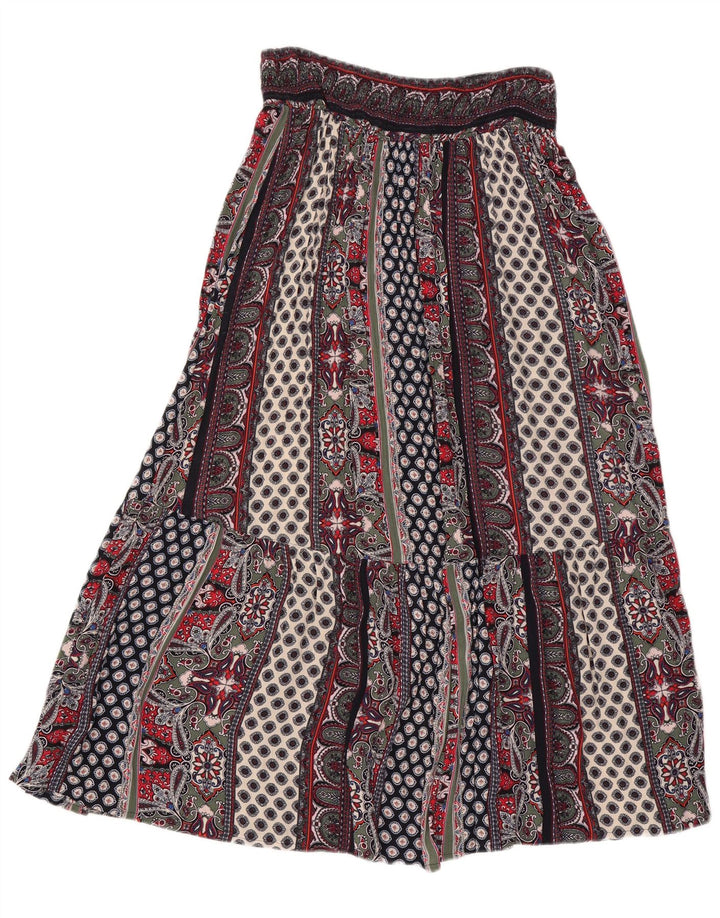 Monsoon Womens Gypsy Skirt Medium W30 Multicolored Patchwork Viscose