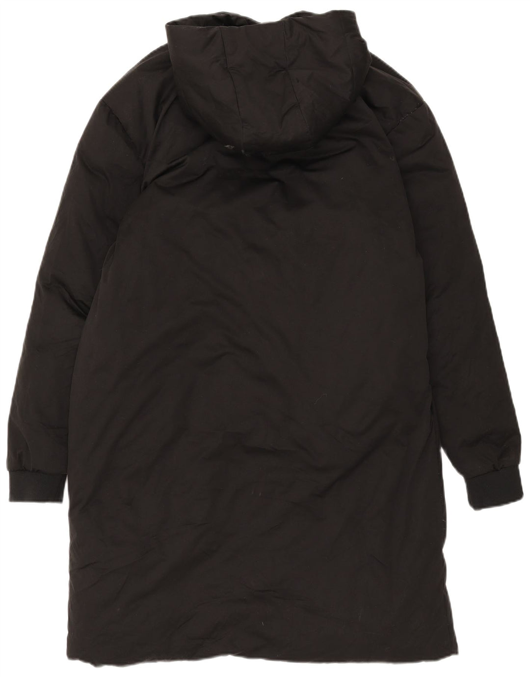 Zara Herre Hooded Polstret Frakke UK 38 Medium Black Polyester