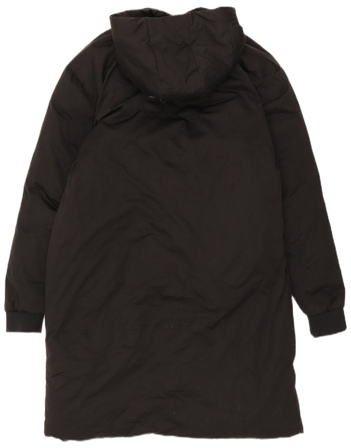 Zara Herre Hooded Polstret Frakke UK 38 Medium Black Polyester