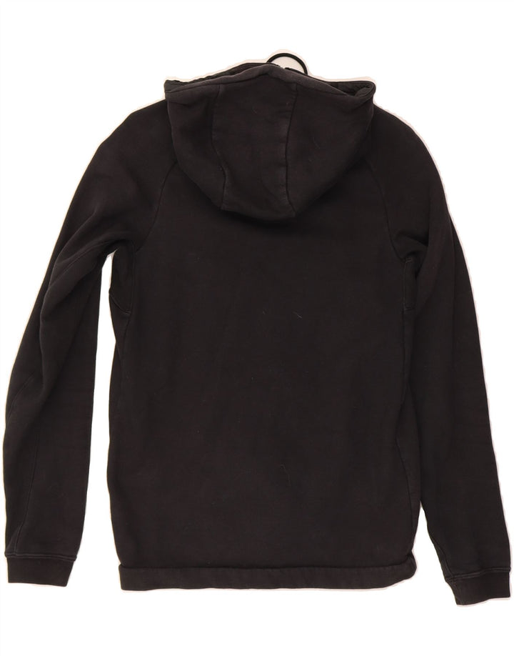 NIKE Mens Zip Hoodie Sweater Small Black Cotton Vintage Nike and Second-Hand Nike from Messina Hembry 