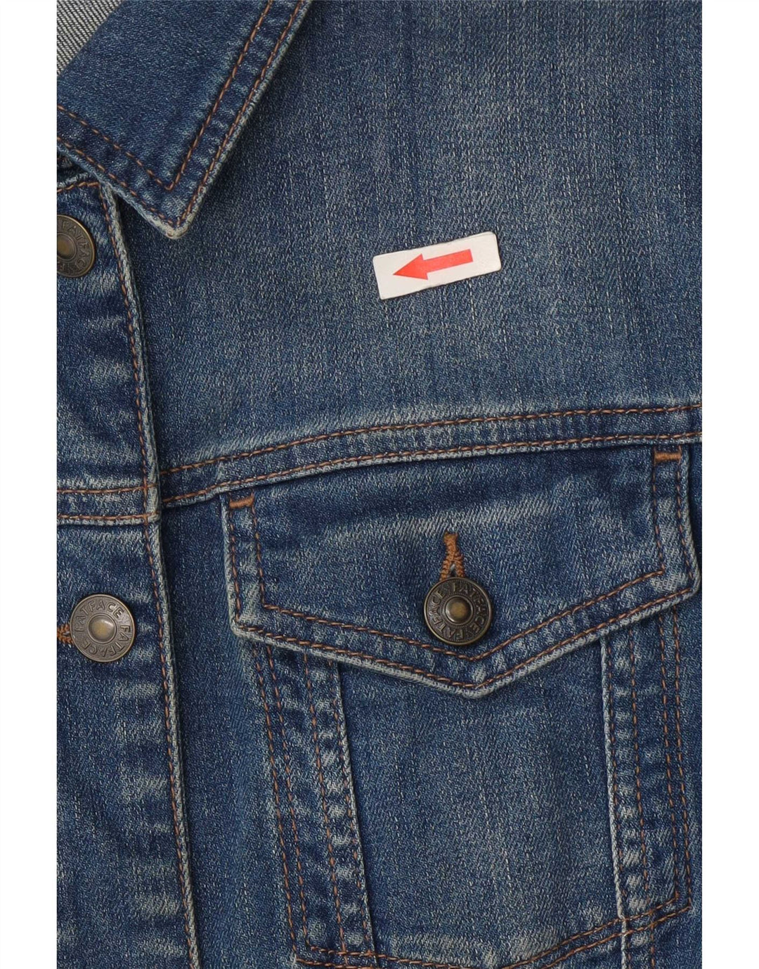 Fat Face Dame Denim Jacket UK 14 Large Blue Cotton