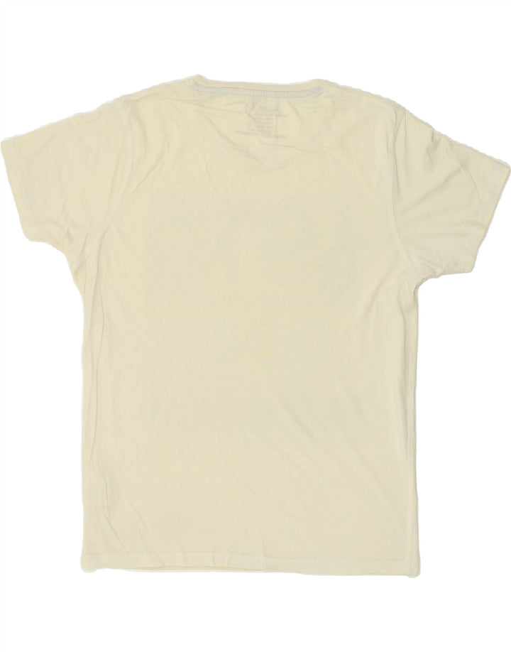 JACK & JONES Mens Core Graphic T-Shirt Top Large Beige Cotton | Vintage Jack & Jones | Thrift | Second-Hand Jack & Jones | Used Clothing | Messina Hembry 