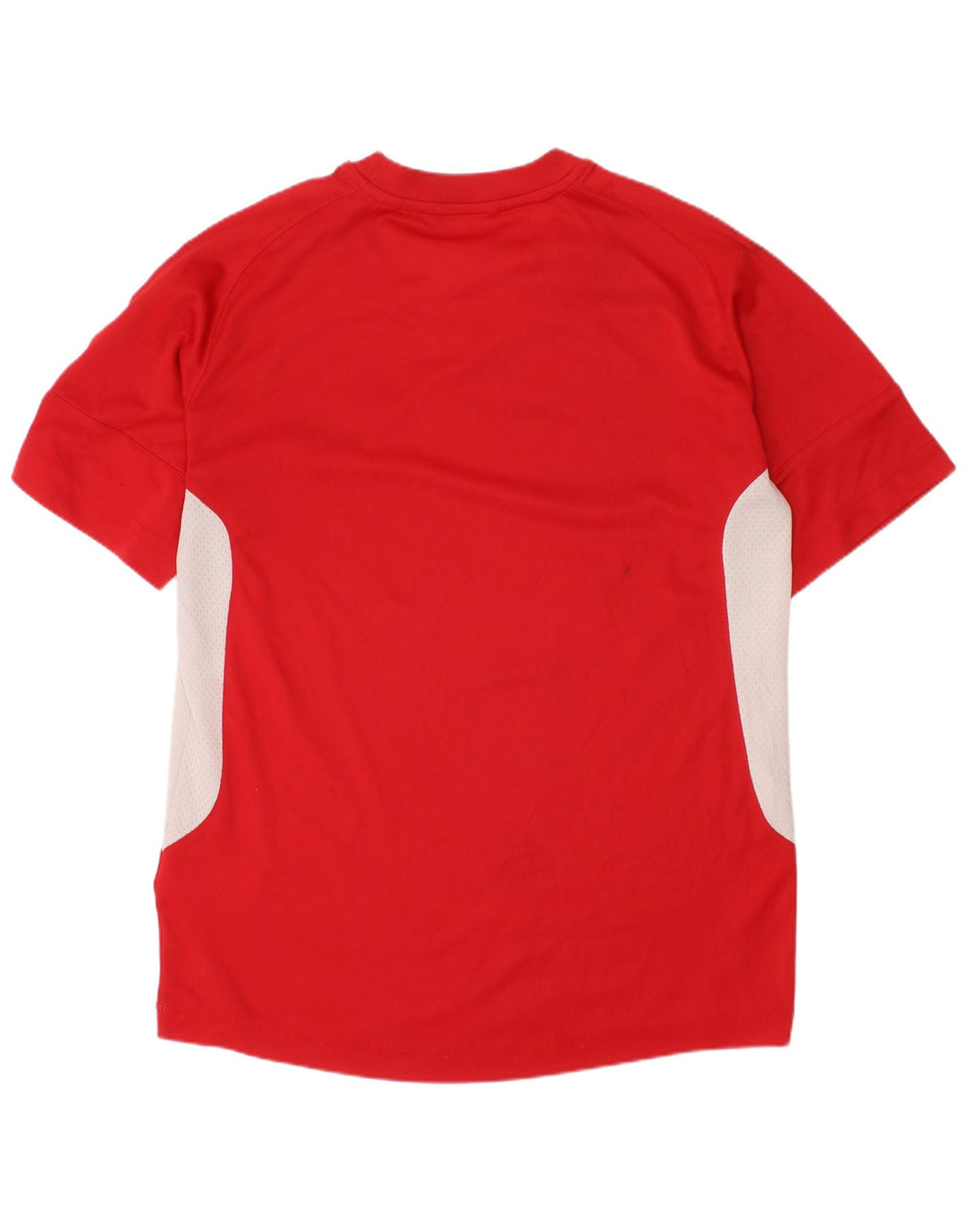 ADIDAS Drenge T-Shirt Top 11-12 År Rød Colourblock Polyester