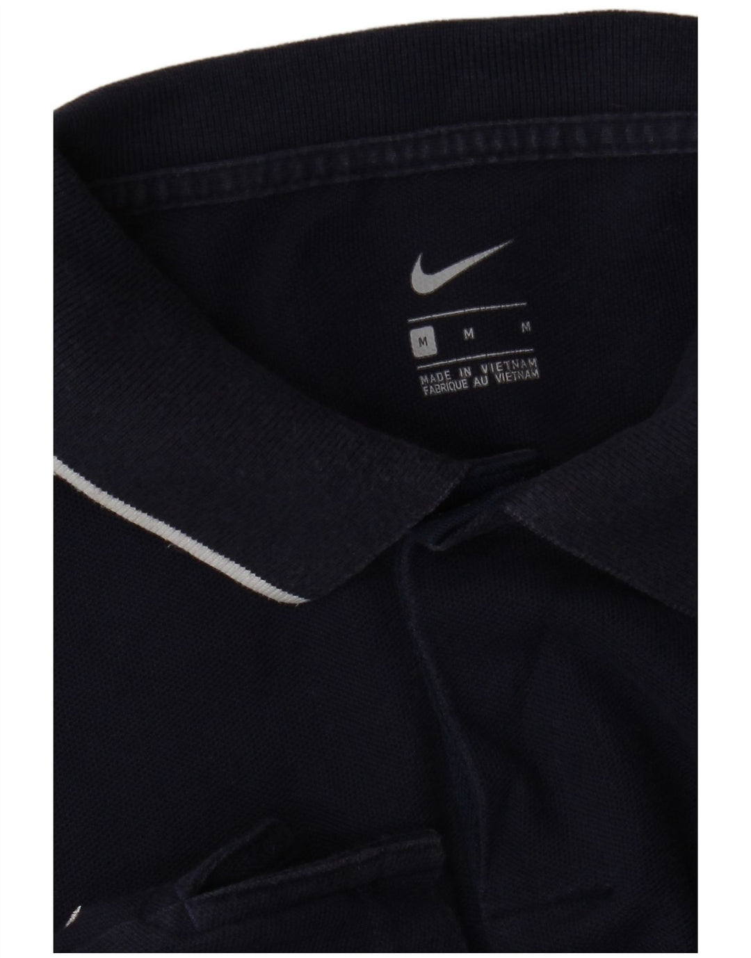 NIKE Mens Polo Shirt Medium Navy Blue