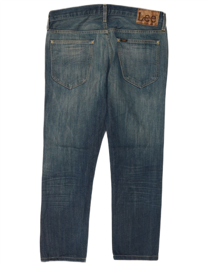 Lee Mens Daren Straight Jeans W33 L26 Blå Bomuld