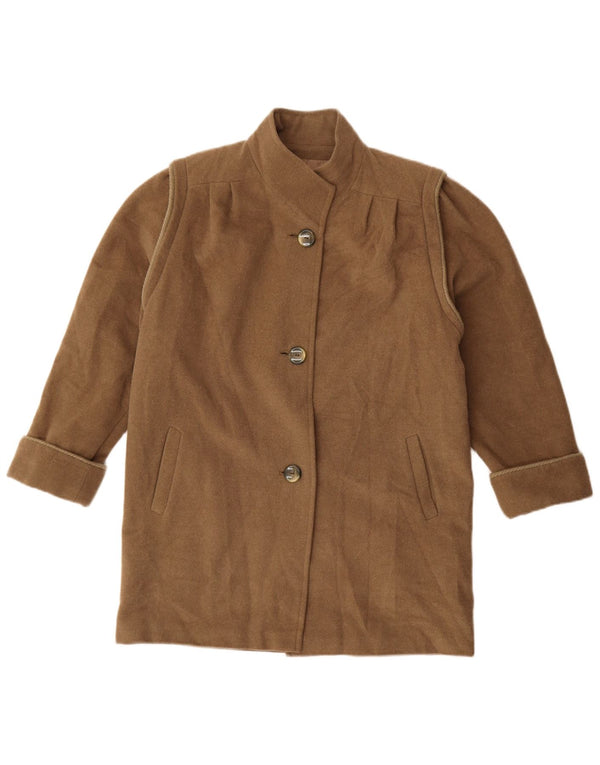 Vintage overfrakke til kvinder UK 16 Large Beige