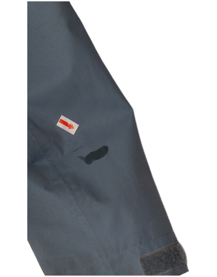 Adidas Regnjakke med hætte til kvinder UK 14 Medium Blue Polyester