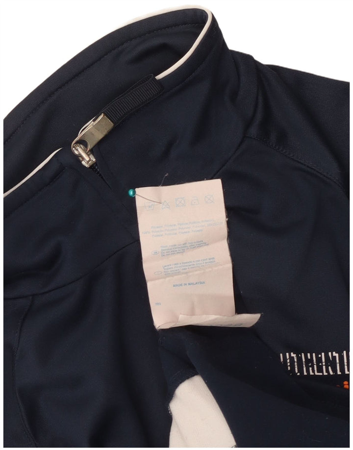 Champion Womens træningsdragt Topjakke UK 12 Medium Navy Blue Colourblock