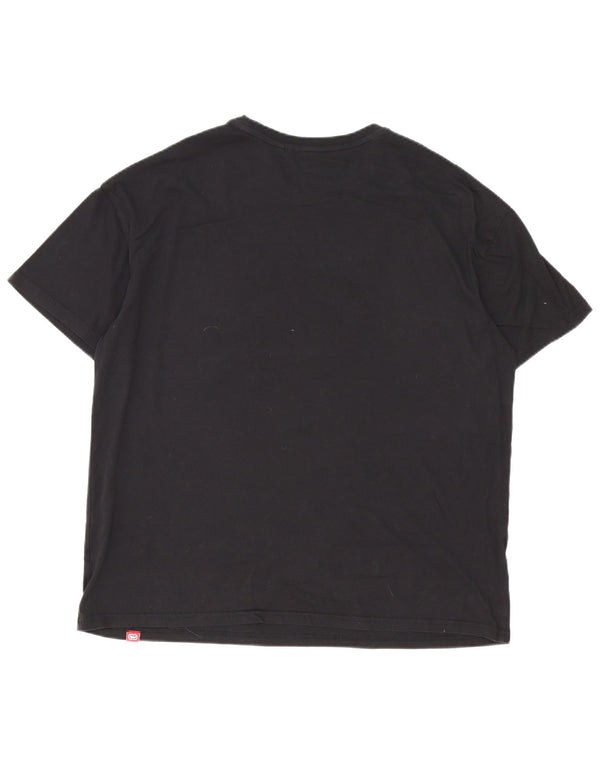 Ecko Unltd Herre Grafisk T-Shirt Top Stor Sort Bomuld