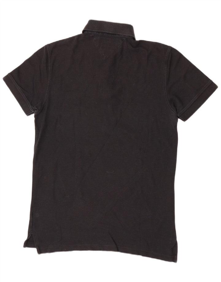 Tommy Hilfiger Herre Regular Fit Polo Shirt Lille sort bomuld