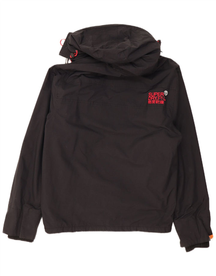 SUPERDRY Dame Windcheater Hættevindjakke UK 20 2XL Sort