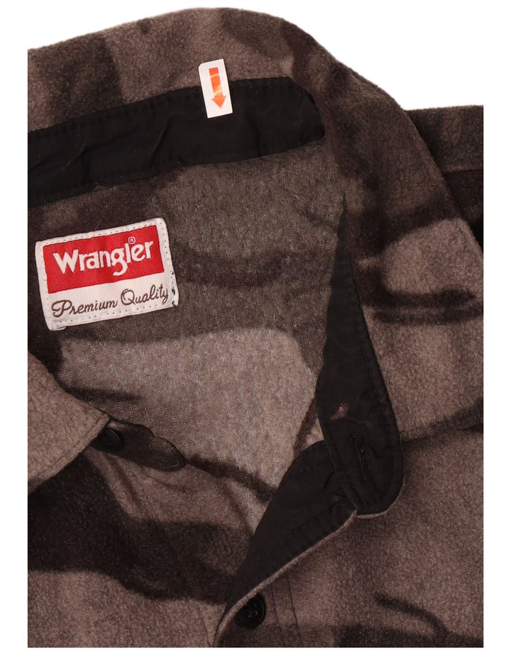 Wrangler Fleeceskjorte til mænd 2XL Grå Camouflage